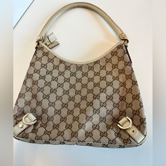 Gucci Abbey Hobo bag Cream and Brown Authentic - Picture 8 of 15
